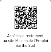 Accdez directement au site Maison de lEmploi Sarthe Sud <br>sur votre smartphone, grce  ce flashcode